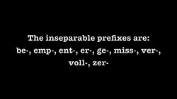 German Separable and Inseparable Prefixes - Deutsch lernen Instructional Video