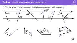Checking and securing understanding on chains of reasoning with angle facts Instructional Video