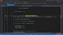 Compare the breadth-first and depth-first search algorithms : Implementing DFS Instructional Video