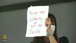 Hundreds gather in Hong Kong malls as anti-gov't rallies reemerge News Clip