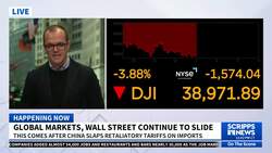 Dow falls below 39,000 days after Trump tariff announcement News Clip