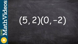 Given two points learn how to determine the slope and y intercept ex 2 Instructional Video
