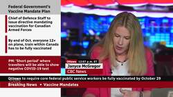 Ottawa to require federal public servants, RCMP be fully vaccinated by Oct. 29 News Clip
