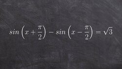 Solve a trigonometric equation with the sum and difference formulas for sine Instructional Video