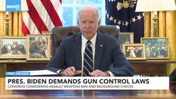 Pres. Biden Pushes 'Common Sense' Gun Laws In Wake Of Mass Shootings News Clip