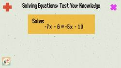 Solving Equations: Test Your Knowledge Instructional Video
