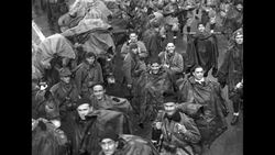 Axis generals watch Italian military maneuvers in war games exercises in the Po Valley News Clip