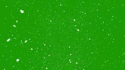 Isolated falling snow on green screen Stock Footage