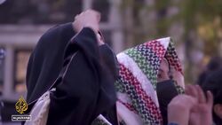 Solidarity with Palestinians: Second week of campus protests across US News Clip