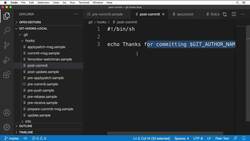 Complete Git Guide: Understand and Master Git and GitHub - Enabling a Post-Commit Hook Instructional Video