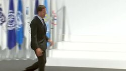 Shinzo Abe greeting Dutch Prime Minister Mark Rutte at the G20 News Clip
