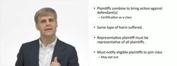 Class Action - Procedural Requirements Instructional Video