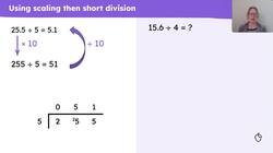 Divide decimal fractions by 1-digit numbers using written methods Instructional Video
