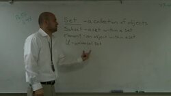How to define sets and set notation Instructional Video