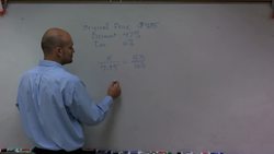 Percents original price Instructional Video