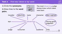 More rich vocabulary associated with clever or sly words Instructional Video