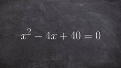 Describe and solve for the zeros using quadratic formula Instructional Video