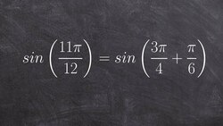 How to evaluate sum of two angles using the sum formula for sine Instructional Video