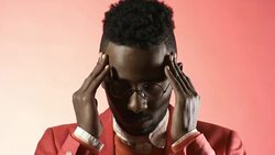 Tired Stylish Man Posing for Camera Stock Footage