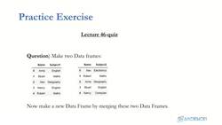 Data Science and Machine Learning (Theory and Projects) A to Z - Pandas for Data Manipulation and Understanding: Pandas Merge Quiz Instructional Video