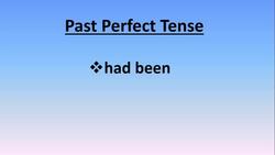 Past Perfect Tense Verbs Instructional Video