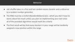 C++ Standard Template Library in Practice - Randomizing Instructional Video