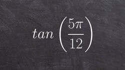 How to use the sum and difference formula for tangent Instructional Video