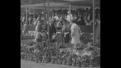 First Lady Lou Henry Hoover reviews marching children in the annual Brooklyn Sunday School Parade News Clip