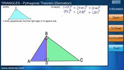 Triangles: Pythagoras Theorem Derivation Instructional Video