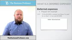 Deferred Expenses: Types and Adjustments Instructional Video