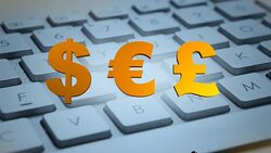 Dollar, Euro, Pound, Currency, Link, 4K Animation Stock Footage