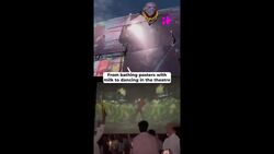 Jawan Mania: Fans Offer Milk, Dance In Theatre To Celebrate Shah Rukh Khan’s Film News Clip