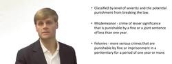 Classify Criminal Conduct - Misdemeanor & Felony Instructional Video