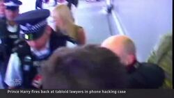 Prince Harry fires back at tabloid lawyers in phone-hacking case News Clip