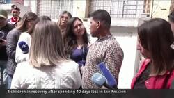 Children rescued in Amazon reunite with family News Clip