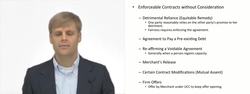 Exceptions to Consideration in Contract Law Instructional Video