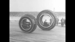 Inventor J. A. Purves drives dynasphere in the United Kingdom, 1932 News Clip