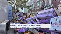 DSNY to remove pile of rotting vegetables off Crown Heights street News Clip