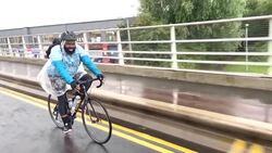 CLEAN : Hundreds in London brave the rain for the Black Unity Bike Ride News Clip