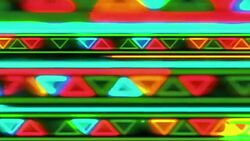trival pattern neon Stock Footage