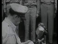 Surrender of Japan on board USS Missouri, 2 September 1945 Stock Footage