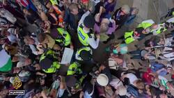 Police make mass arrests at Palestine Action rally outside UK Parliament News Clip
