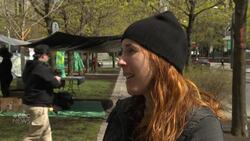 Community workers set up encampment to protest city's dismantling of tents for the unhoused News Clip