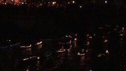 CLEAN : Lucia on water: kayak procession in Copenhagen harbour News Clip