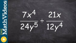 Learn how to find the quotient of two rational expression using the rational expressions Instructional Video