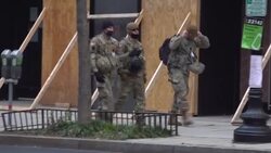 National Guard on patrol in Washington DC News Clip