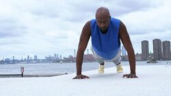 Morning workout  in New York Stock Footage