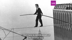 French artist Philippe Petit performs 50 years on from his iconic Twin Towers tightrope walk Instructional Video