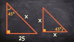 How to determine the missing hypotenuse using special right triangles Instructional Video