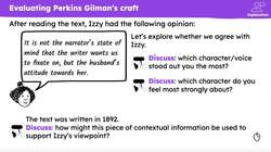 'The Yellow Wallpaper': crafting voice Instructional Video
